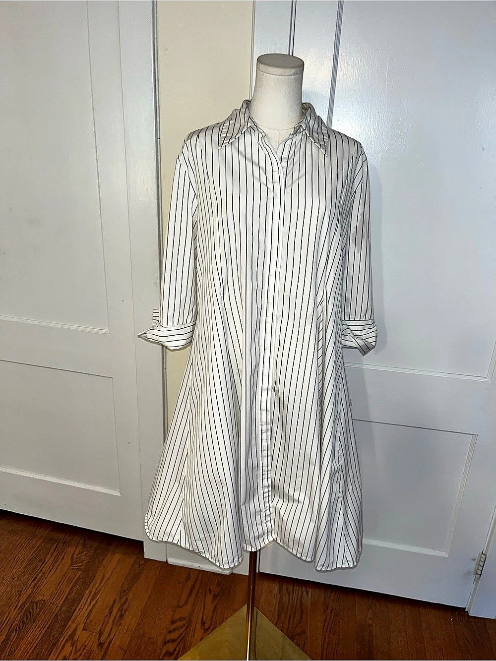 The Ultimate Striped Swing Shirt Dress | San Francisco XL Architectural A-Line